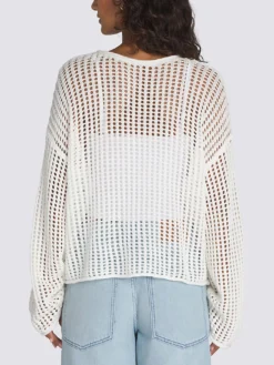 Mila Open Crop Sweater(Vans Mila Open Crop Sweater Women Sp25) -ThinkEmpire Shop VN000M9H FS8 ALT1