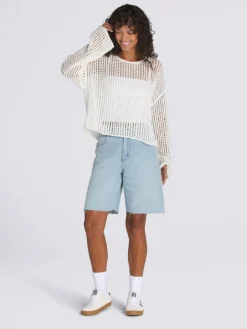 Mila Open Crop Sweater(Vans Mila Open Crop Sweater Women Sp25) -ThinkEmpire Shop VN000M9H FS8 ALT2