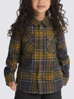 Otis Long Sleeve Buttondown Shirt (Kids 2-7)(Vans Otis Long Sleeve Buttondown Shirt Kids 2 7 Sp25)