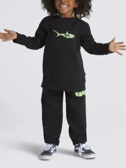 The Pack Fleece Pants (Boys 2-7)(Vans The Pack Fleece Pants Boys 2 7 Sp25) -ThinkEmpire Shop VN000MMZ BLK ALT1