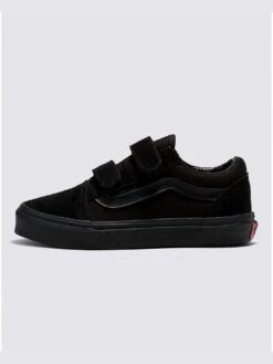 Old Skool V Black/Black Shoes (Kids)(Vans Old Skool V Black Black Kids Shoes Co)