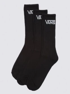 Classic Crew 3 Pack Socks(Vans Classic Crew 6 5 9 3 Pack Socks Co) -ThinkEmpire Shop VN000XRZ BLK HERO