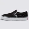 Classic Slip-On Black/True White Shoes (Kids)(Vans Classic Slip On Black True White Shoes Kids Co)