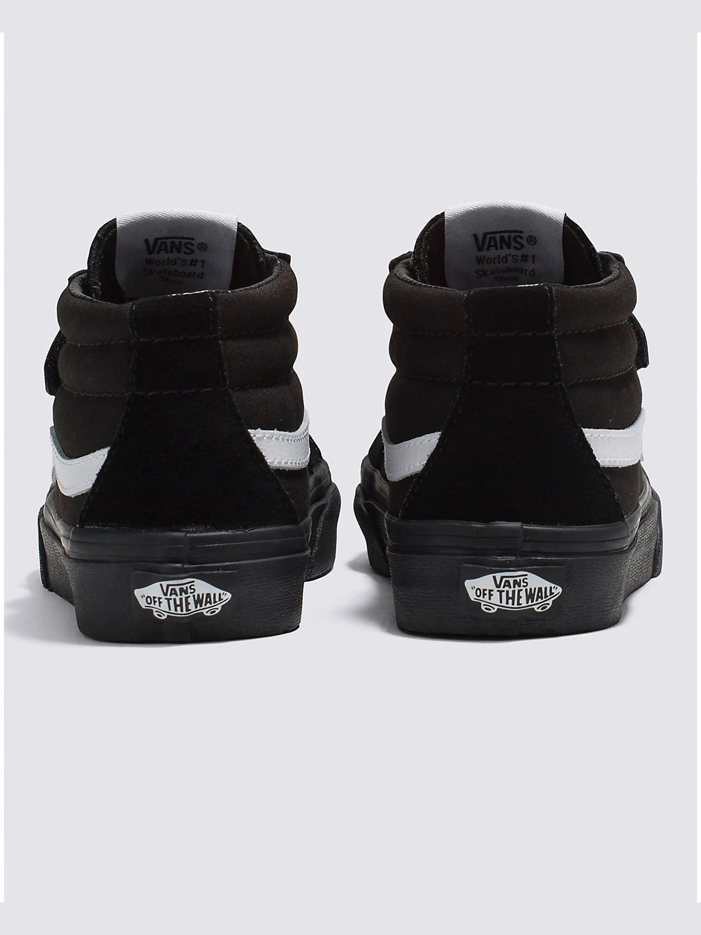 Sk8-Mid Reissue V Canvas Suede Black/Black Shoes (Kids)(Vans Sk8 Mid Reissue V Canvas Suede Black Black Shoes Kids Sp25) 4 Sk8-Mid Reissue V Canvas Suede Black/Black Shoes (Kids)(Vans Sk8 Mid Reissue V Canvas Suede Black Black Shoes Kids Sp25) - Image 4