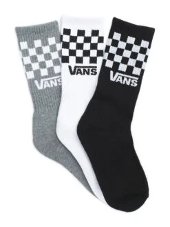 Classic Check 3 Pack Socks (Kids)(Vans Classic Check 3 Pack Socks Kids Co)