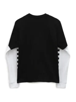 Long Check Twofer Long Sleeve T-Shirt (Boys 7-14)(Vans Long Check Twofer Long Sleeve T Shirt Boys 7 14 Co) -ThinkEmpire Shop VN0A49OYBKA ALT10