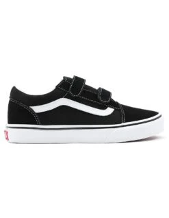 Old Skool V Black/True White Shoes (Kids)(Vans Old Skool V Black True White Shoes Kids Co)