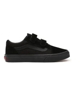 Old Skool V Black Black Shoes (Kids)(Vans Old Skool V Black Black Shoes Kids Co)