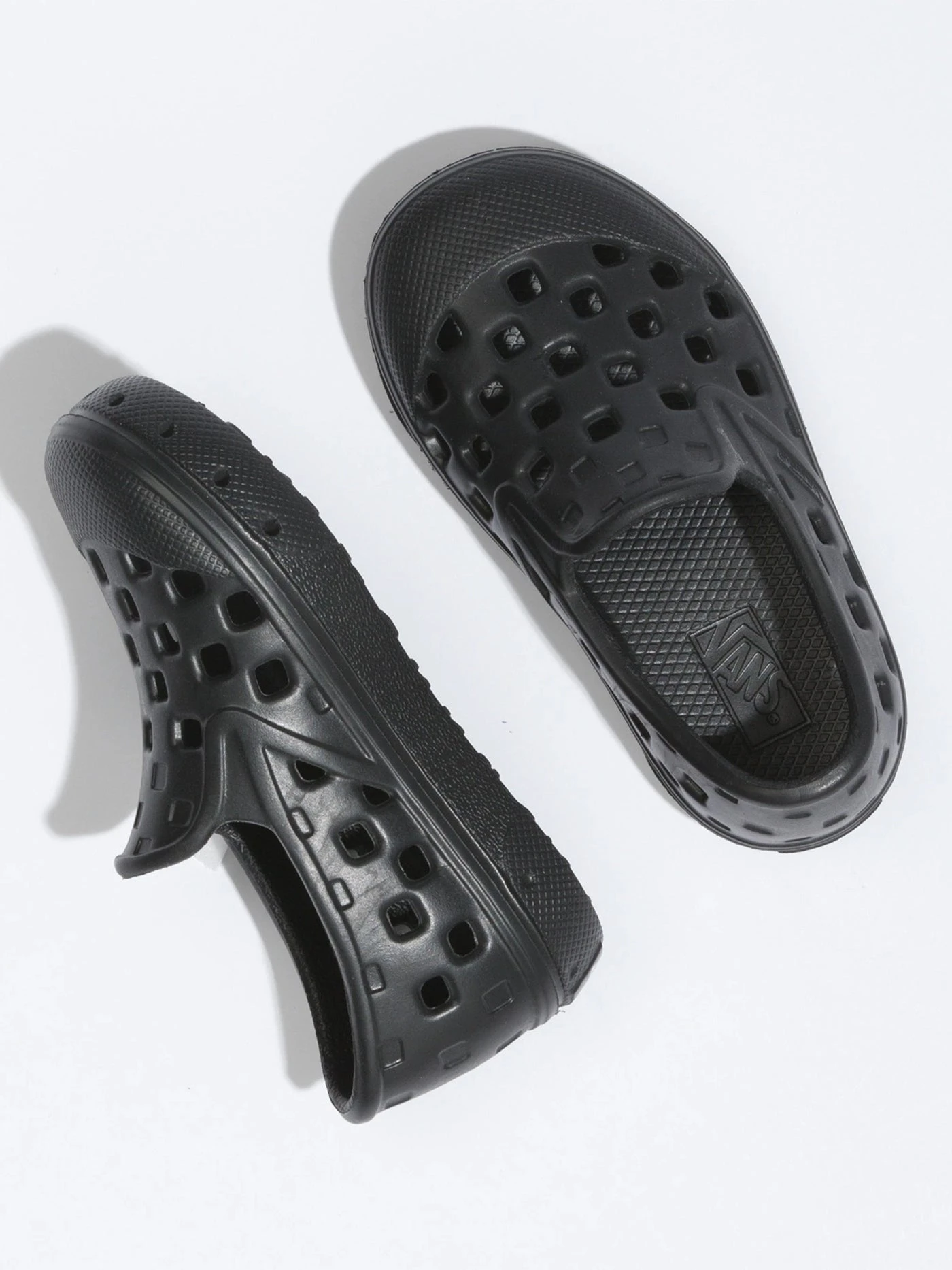 Trek Black Slip-On Shoes (Kids)(Vans Trek Black Slip On Shoes Kids Co) 3 Trek Black Slip-On Shoes (Kids)(Vans Trek Black Slip On Shoes Kids Co) - Image 3