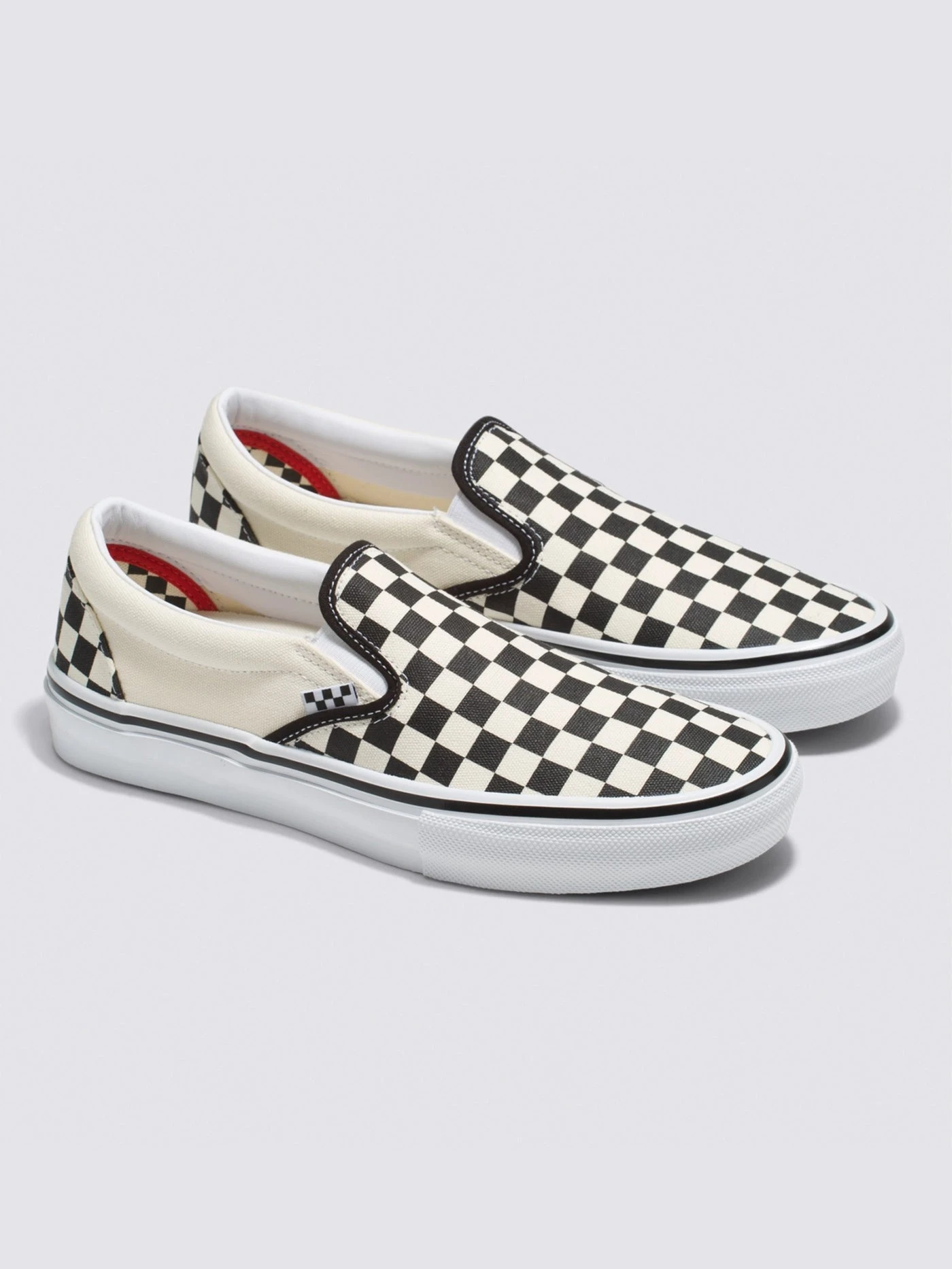 Skate Slip-On Checkerboard Black/Off White Shoes(Vans Skate Slip On Shoes Auh Co) 3 Skate Slip-On Checkerboard Black/Off White Shoes(Vans Skate Slip On Shoes Auh Co) - Image 3