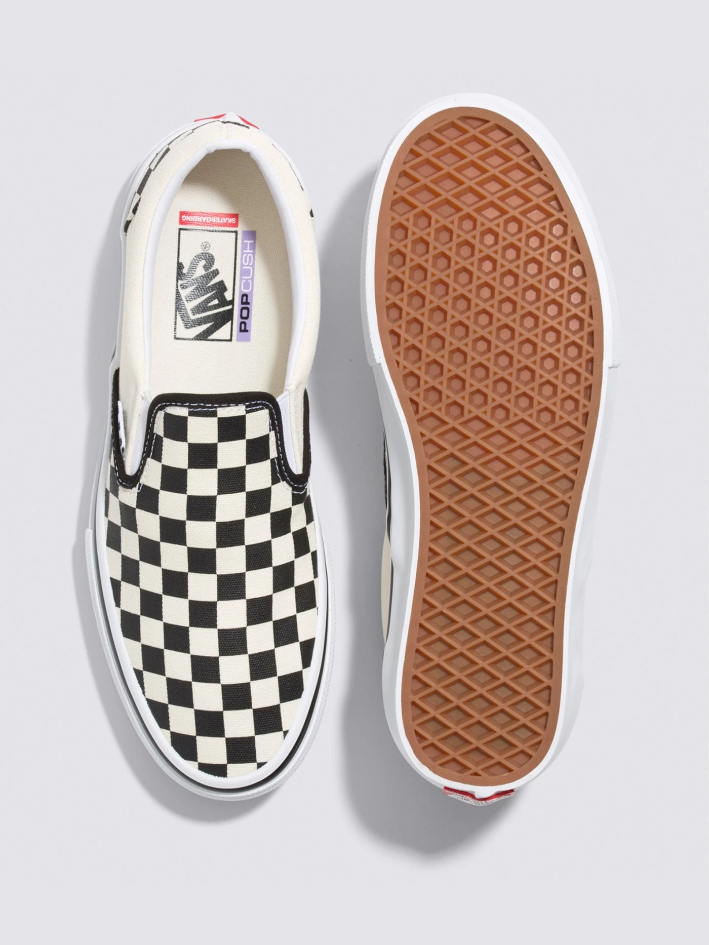 Skate Slip-On Checkerboard Black/Off White Shoes(Vans Skate Slip On Shoes Auh Co) 5 Skate Slip-On Checkerboard Black/Off White Shoes(Vans Skate Slip On Shoes Auh Co) - Image 5