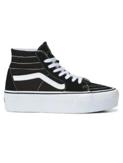 Sk8-Hi Tapered Stackform Black/True White Shoes(Vans Sk8 Hi Tapered Stackform Shoes Bmx Women Co)