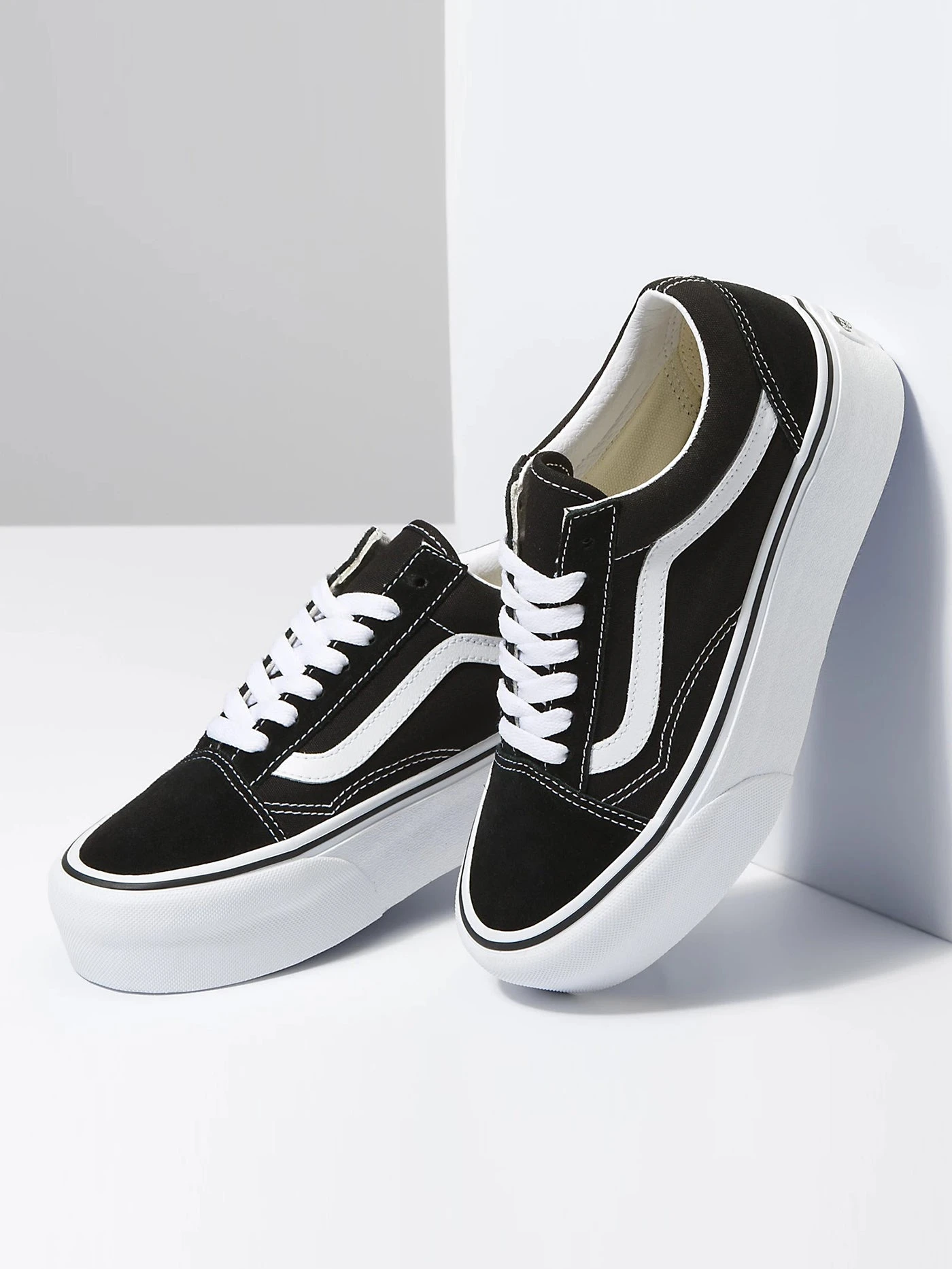 Old Skool Stackform Black/True White Shoes(Vans Old Skool Stackform Shoes 6bt Women Co) 3 Old Skool Stackform Black/True White Shoes(Vans Old Skool Stackform Shoes 6bt Women Co) - Image 3