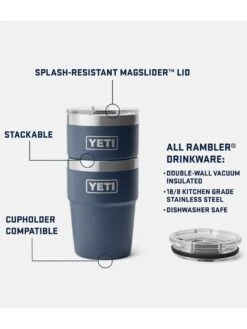 Rambler 16oz Black Stackable Cup(Yeti Rambler 16oz Black Stackable Cup Co) -ThinkEmpire Shop W 230157 site studio drinkware Pcopie