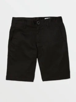 Frickin Chino Shorts (Boys 7-14)(Volcom Frickin Chino Short Boys 7 14 Sp25) -ThinkEmpire Shop WA152VB8 BLK F