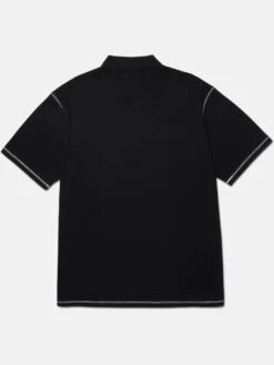 Waffle Knit Contrast Polo(Huf Waffle Knit Contrast Polo Sp25) -ThinkEmpire Shop WAFFLE KNIT CONTRAST S S POLO TO 1