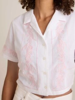 Camp Short Sleeve Buttondown Shirt(Roark Camp Short Sleeve Buttondown Shirt Women Sp25) -ThinkEmpire Shop WRW020 DUO 5