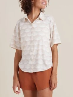 Bless Up Short Sleeve Buttondown Shirt(Roark Bless Up Short Sleeve Buttondown Shirt Women Sp25)