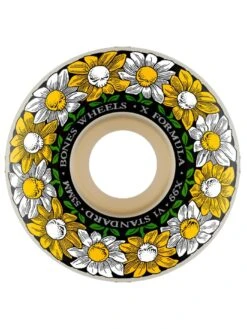 X-Formula V1 Standard Pushing Up Daisies Skateboard Wheels(Bones X Formula V1 Standard Pushing Up Daisies Skateboard Wheels 2024)