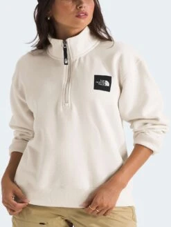 Box Half Dome 1/4 Zip Sweater(The North Face Box Half Dome 1 4 Zip Sweater Women Sp25) -ThinkEmpire Shop Womens Box Half Dome Zip