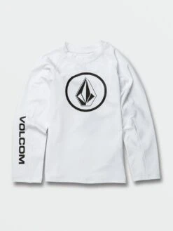 Lido Solid Long Sleeve Rashguard (Boys 2-7)(Volcom Lido Solid Long Sleeve Rashguard Boys 2 7 Co)