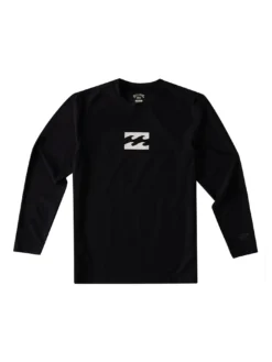 All Day Wave Loose Fit Long Sleeve Rashguard (Boys 7-14)(Billabong All Day Wave Loose Fit Long Sleeve Rashguard Boys 7 14 Co) -ThinkEmpire Shop abbwr00105 billabong v blk frt1