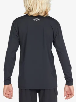 All Day Wave Loose Fit Long Sleeve Rashguard (Boys 7-14)(Billabong All Day Wave Loose Fit Long Sleeve Rashguard Boys 7 14 Co) -ThinkEmpire Shop abbwr00105 billabong w blk bck1