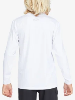 All Day Wave Loose Fit Long Sleeve Rashguard (Boys 7-14)(Billabong All Day Wave Loose Fit Long Sleeve Rashguard Boys 7 14 Co) -ThinkEmpire Shop abbwr00105 billabong w wht bck1