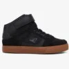 Pure High-Top EV Black/Gum Shoes (Kids)(Dc Pure High Top Ev Shoes Bgm Kids Co)