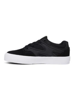 Kalis Vulc Black/Black/White Shoes (Kids)(Dc Kalis Vulc0black Black White Shoes Kids Co) -ThinkEmpire Shop adbs300355 dcshoes p blw frt3