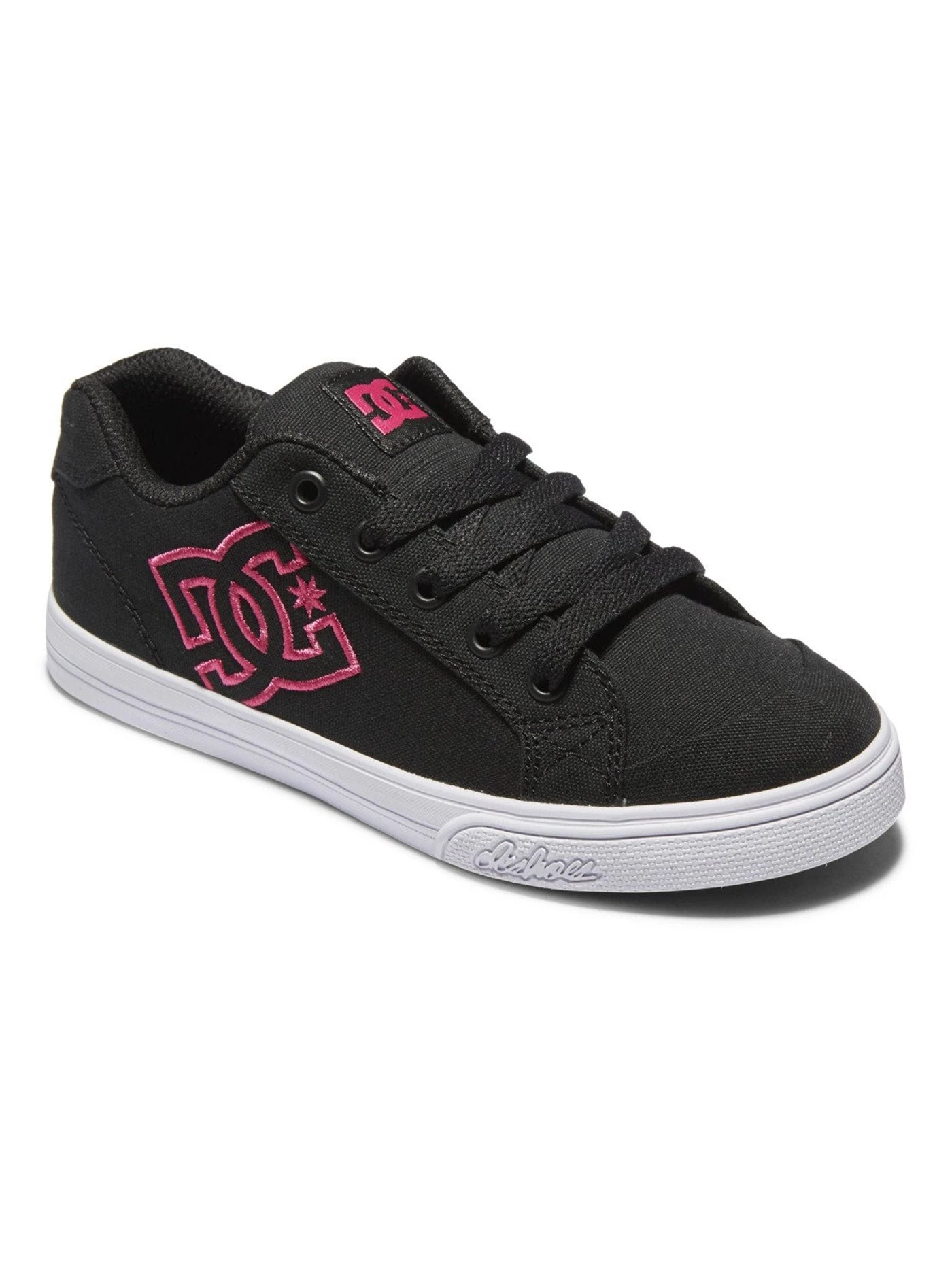 Chelsea Black/Pink Stencil Shoes (Kids)(Dc Chelsea Shoes Kps Kids Co) 2 Chelsea Black/Pink Stencil Shoes (Kids)(Dc Chelsea Shoes Kps Kids Co) - Image 2