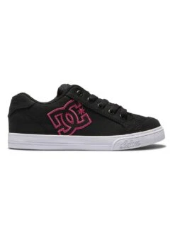 Chelsea Black/Pink Stencil Shoes (Kids)(Dc Chelsea Shoes Kps Kids Co)