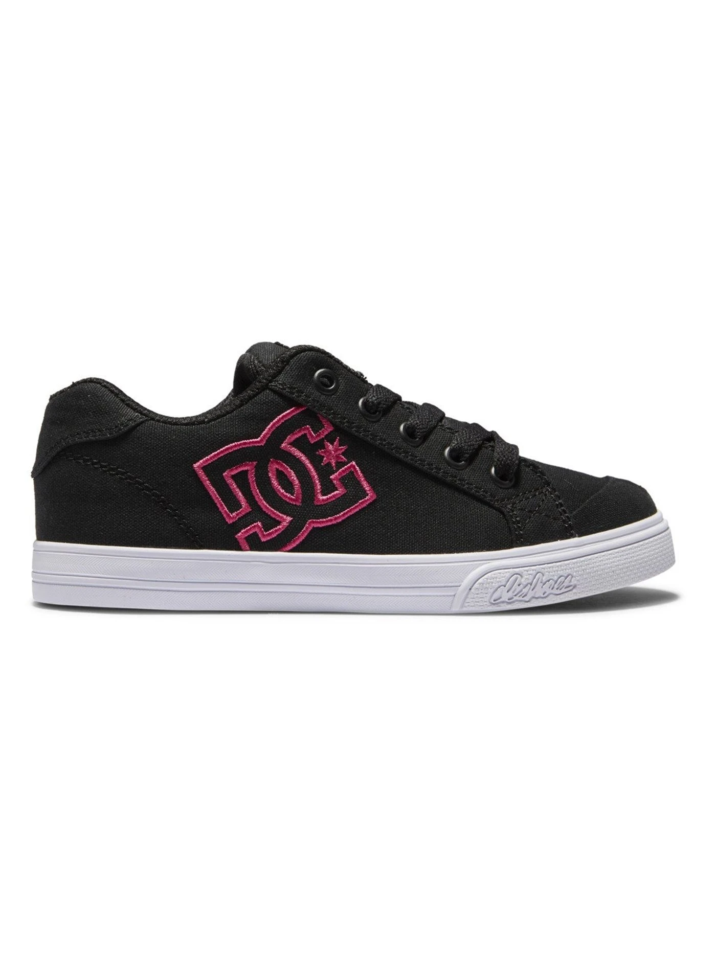 Chelsea Black/Pink Stencil Shoes (Kids)(Dc Chelsea Shoes Kps Kids Co) 1 Chelsea Black/Pink Stencil Shoes (Kids)(Dc Chelsea Shoes Kps Kids Co)