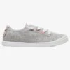 Bayshore Slip-On Grey Heather Shoes (Kids)(Roxy Bayshore Slip On Shoes Kids Co)