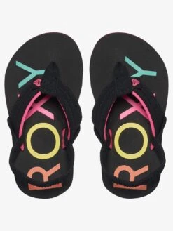 Vista Black Sandals (Little Kids)(Roxy Vista Sandals Little Kids Blk Co) -ThinkEmpire Shop arol100013 roxy p blk frt4 0b1ea143 d624 4aec 835d 2eca31e6ef6d