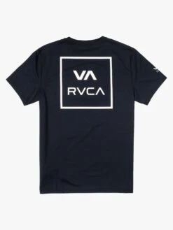 Surf Short Sleeve Rashguard (Boys 7-14)(Rvca Surf Short Sleeve Rashguard Boys 7 14 Co) -ThinkEmpire Shop avbwr00102 rvca f blk bck1