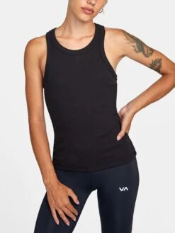VA Essential Ribbed Tank Top(Rvca Va Essential Ribbed Tank Top Women Co)