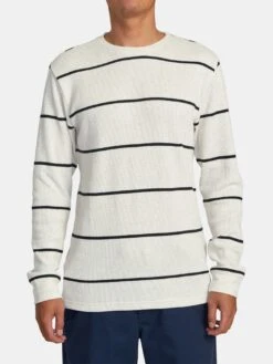 Day Shift Thermal Stripe Long Sleeve T-Shirt(Rvca Day Shift Thermal Stripe Long Sleeve T Shirt Co)
