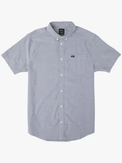 That'll Do Stretch Short Sleeve Buttondown Shirt (Boys 7-14)(Rvca Thatll Do Stretch Short Sleeve Buttondown Shirt Boys 7 14 Co) -ThinkEmpire Shop b525trts rvca fg dbl frt1