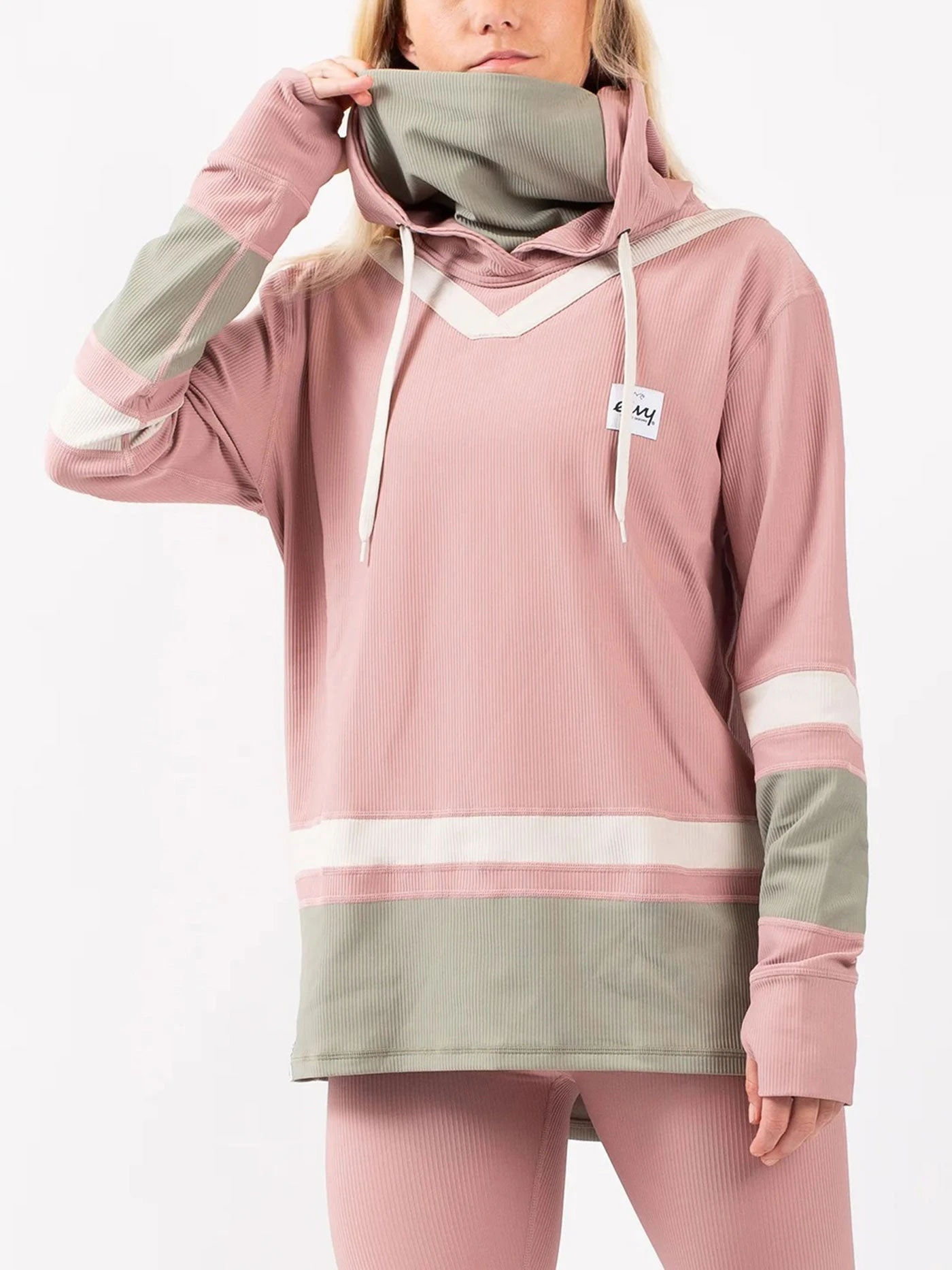 Loose Fit Rib Faded Blocks Base Layer(Eivy Loose Fit Rib Faded Blocks Base Layer Women Wt25) 1 Loose Fit Rib Faded Blocks Base Layer(Eivy Loose Fit Rib Faded Blocks Base Layer Women Wt25)