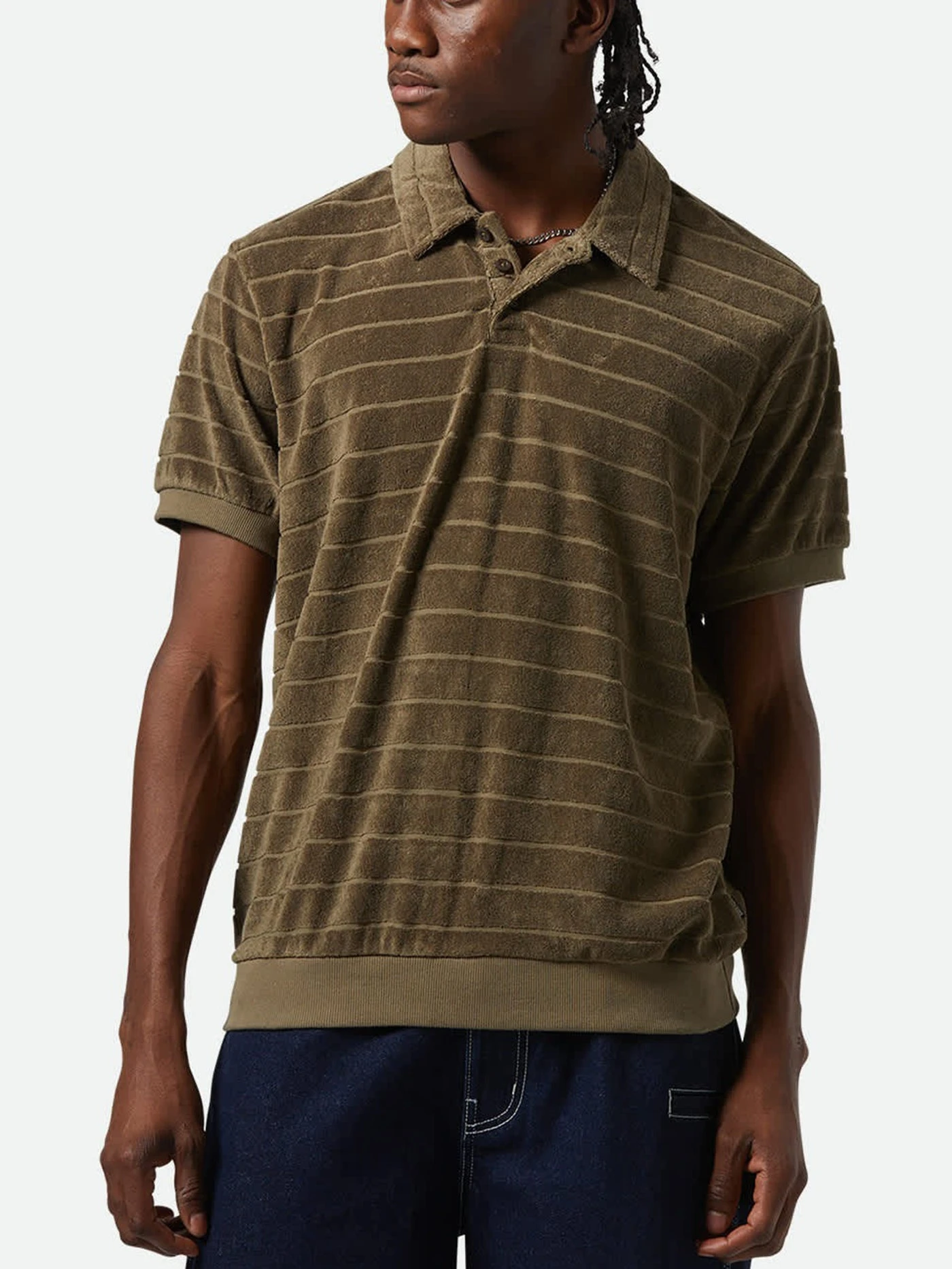 Weekend Terry Cloth Polo(Brixton Weekend Terry Cloth Polo Sp25) 1 Weekend Terry Cloth Polo(Brixton Weekend Terry Cloth Polo Sp25)