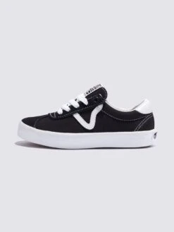 Sport Low Black/White Shoes (Kids)(Vans Sport Low Black White Shoes Kids Sp25)