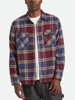 Bowery Flannel Long Sleeve Buttondown Shirt(Brixton Bowery Flannel Long Sleeve Buttondown Shirt Fa25)