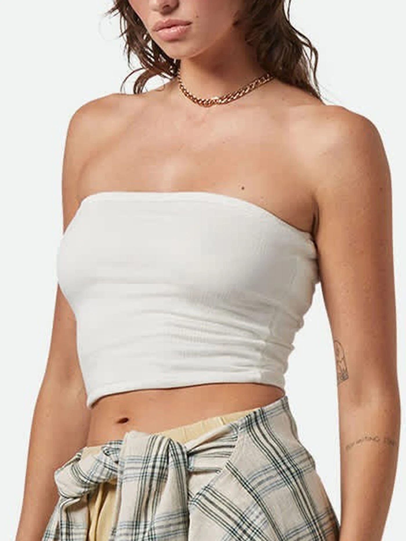 Crinkle Tube Sleeveless Top(Brixton Crinkle Tube Sleeveless Top Women Su25) 1 Crinkle Tube Sleeveless Top(Brixton Crinkle Tube Sleeveless Top Women Su25)