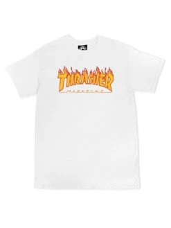Flame Logo T-Shirt(Thrasher Flame Logo T Shirt Co) -ThinkEmpire Shop flamelogo tshirt white 1024