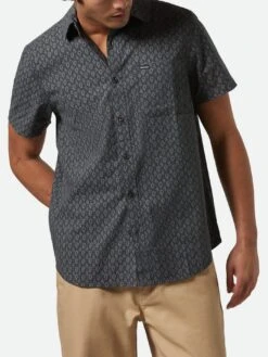 Charter Print Short Sleeve Buttondown Shirt(Brixton Charter Print Short Sleeve Buttondown Shirt Sp25)