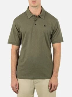 Icon Slub Polo(Hurley Icon Slub Polo Sp25) -ThinkEmpire Shop hsp25mmkt02529 olive 03 ec9c9ff7