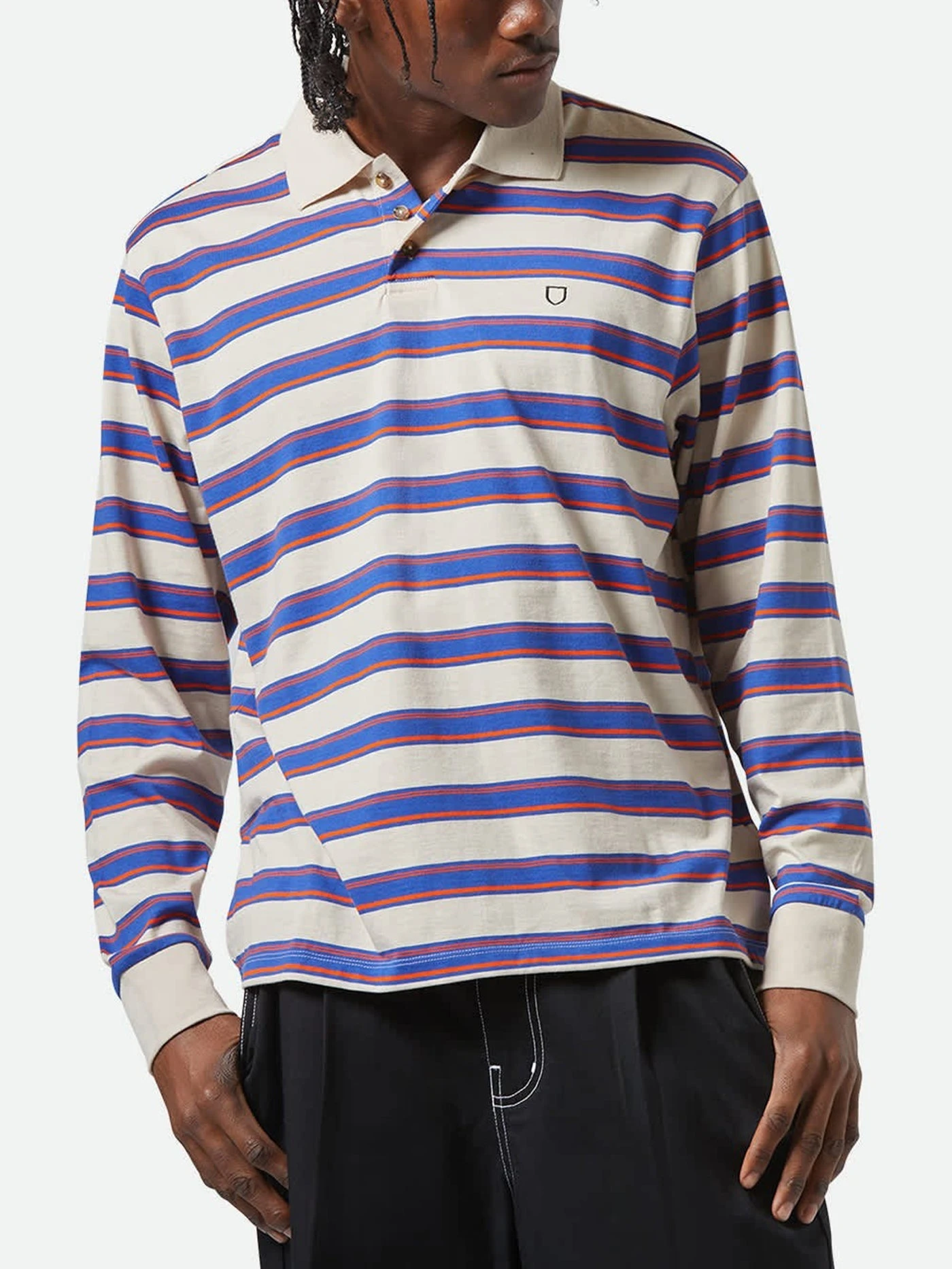 Vintage Stripe Polo(Brixton Vintage Stripe Polo Sp25) 1 Vintage Stripe Polo(Brixton Vintage Stripe Polo Sp25)