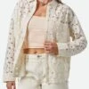 Brixton East Side White Long Sleeve Buttondown Shirt(Briton East Side White Long Sleeve Buttondown Shirt Women Su25)