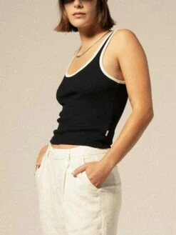 Ringer Organic Tank Top(Brixton Ringer Organic Tank Top Women Sp25)